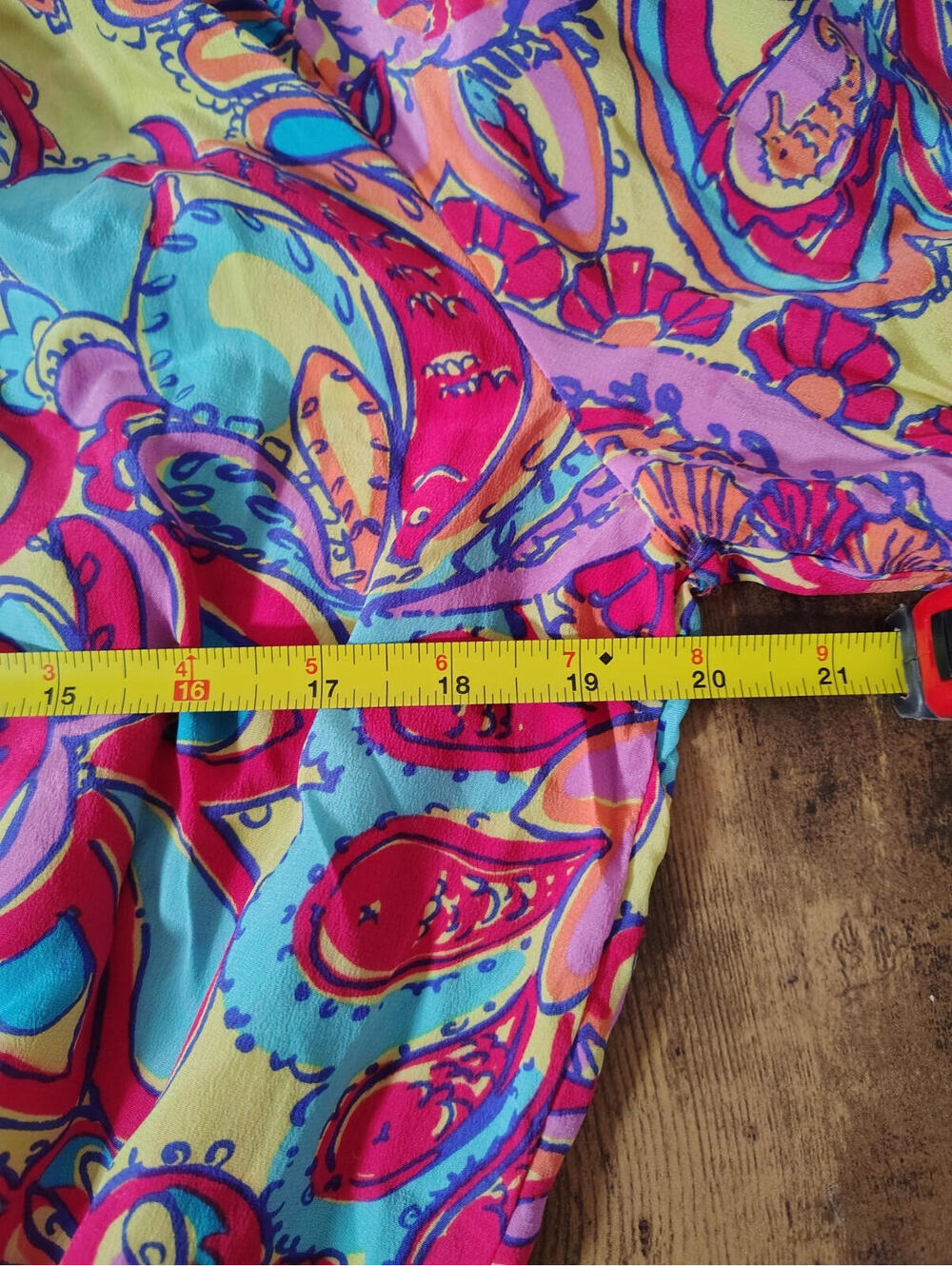 Lily Pulitzer Sz L Women Blouse Multicolor floral long Sleeve 100% Silk Boho - Picture 7 of 9